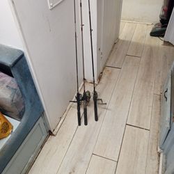 3 Small Fishing Polls For Sale