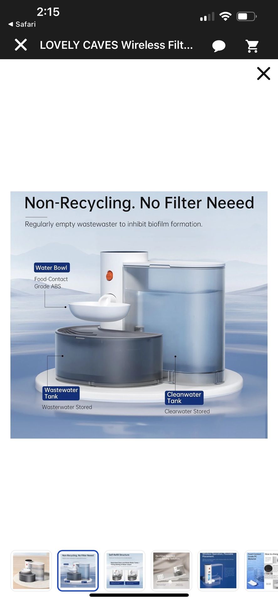 Pet Gravity Water Fountain