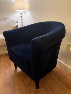 Velvet Blue Chair