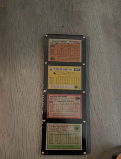 Walter Payton card lot