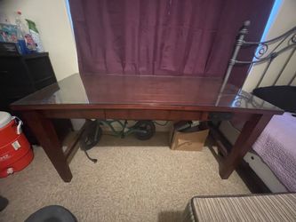 Glass Top Desk