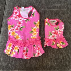 Hawaiian Fur Baby Dresses 