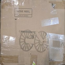Stainless steel hose reel with crank (open box)