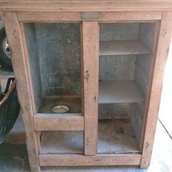 Paris ,Texas Made Oak  Wood Ice Box