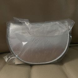 Universal Thread Goods Co. Metallic Silver Mini Clip On Pouch For Purse NWT