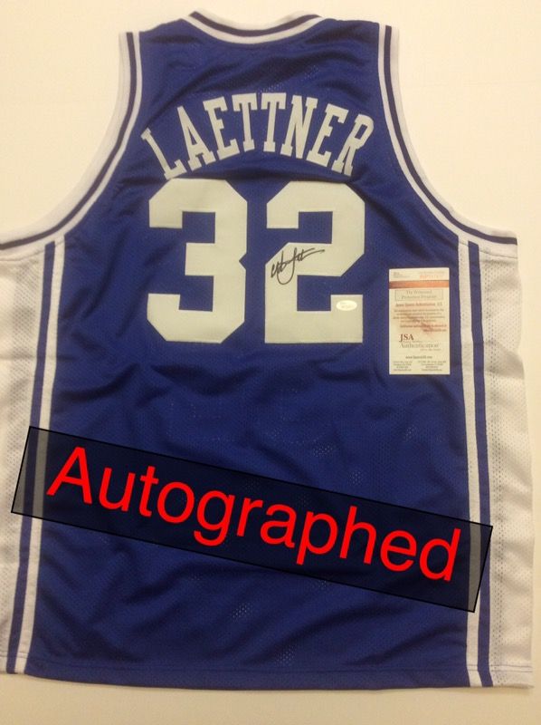 SALE! Christian Laettner SIGNED Duke Jersey