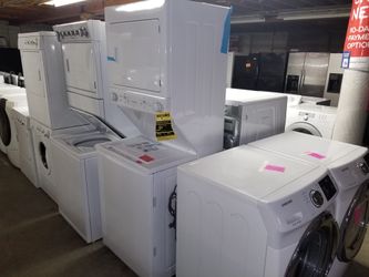 HUGE SALE AFFORDABLE MANAGEMENT AND LANDLORD SPECIAL WAREHOUSE FULL OF LIKE BRAND NEW CERTIFIED REFURBISH RECONDITION GENTLY USED WASHER DRYER FRIDGE 