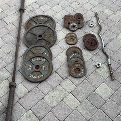 Weights and Bars $200.00 CASH, TEXT FOR PRICES.