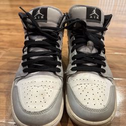 Jordan 1 mid light smoke grey #sneakers #basketball