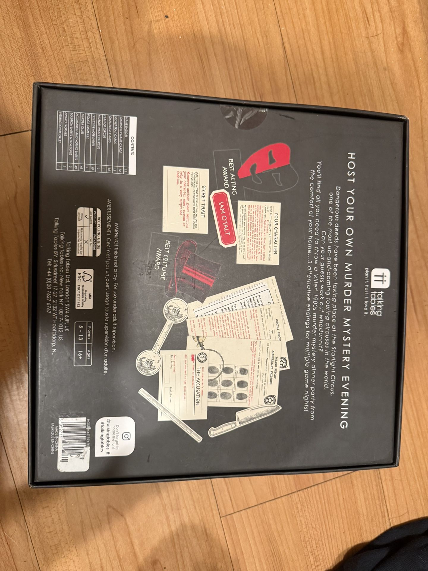 Murder Mystery Party Game