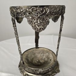 Vintage Godinger silver plate champagne wine bucket Roman god Bacchus NO BUCKET 