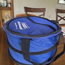 Collapsible Round Cooler with Bottle Opener