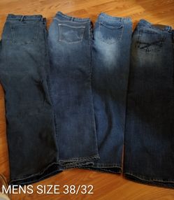 Mens jeans bundle size 38x32/4 pair total