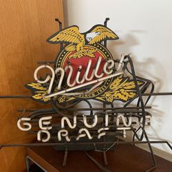 Miller Beer Neon Sign 