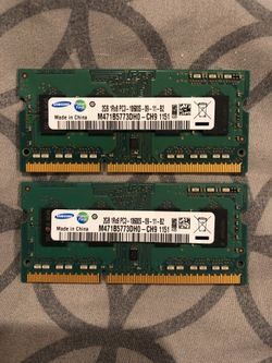Samsung memory 2GB pc3 10600