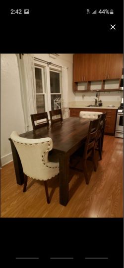 Real wood dinning set