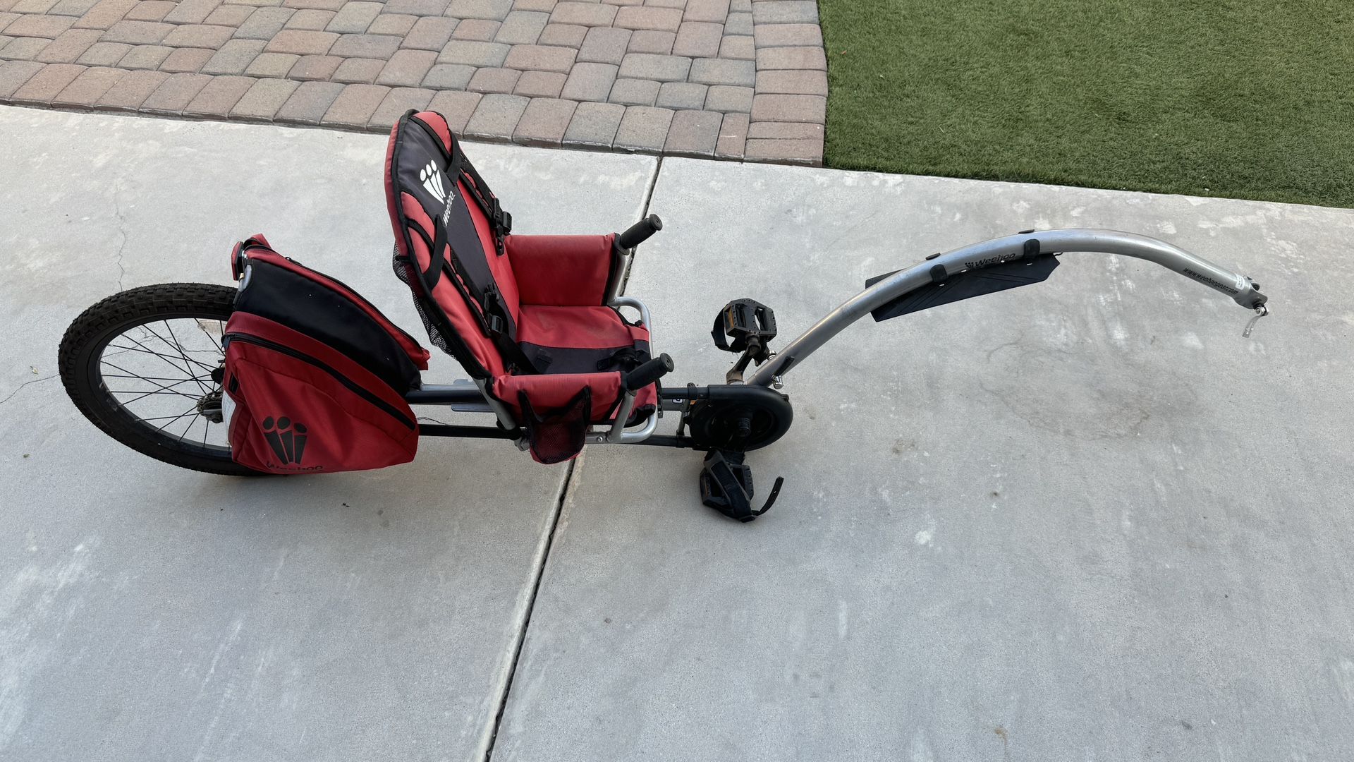 Weehoo Single Bike Trailer - Tow Behind