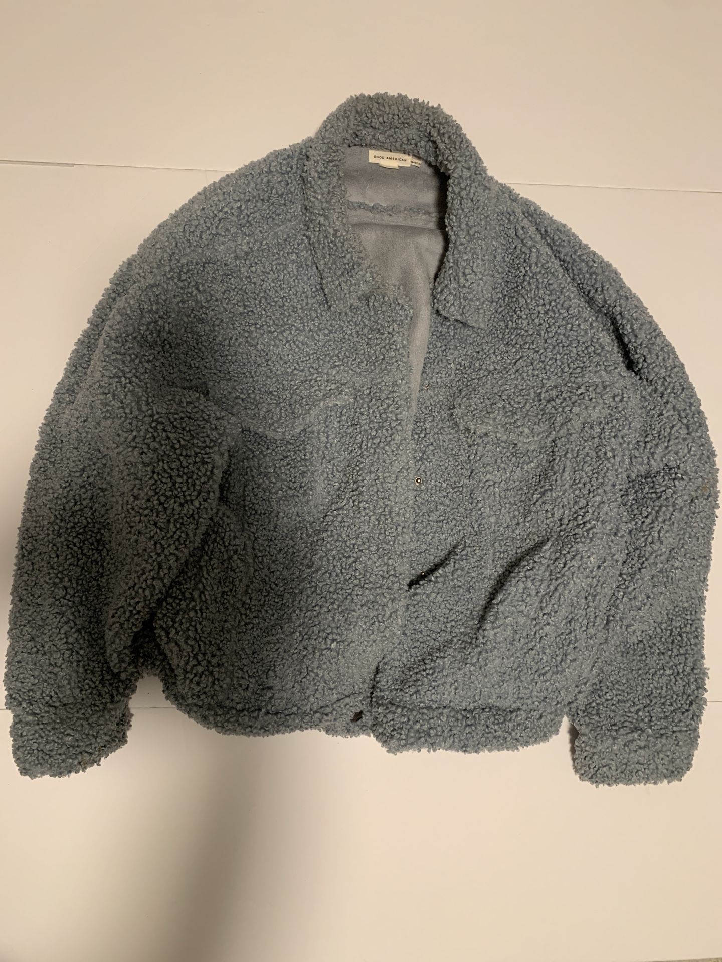 Good American Sherpa Jacket Size 3/4