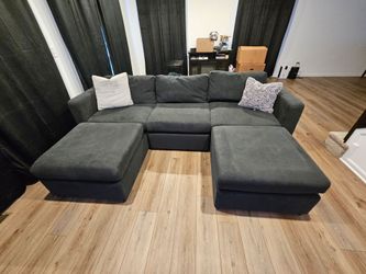 Modular sectional sofa couch 5 piece