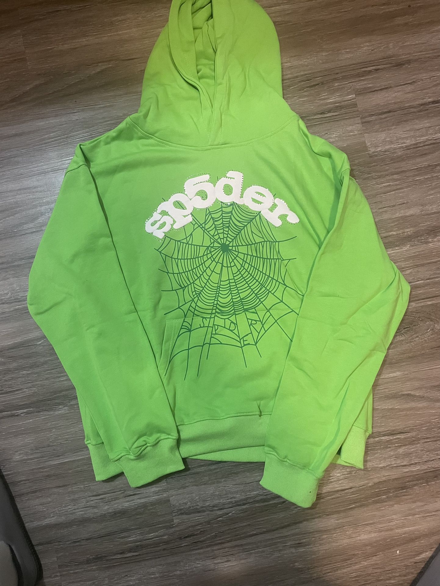 Green Sp5der Hoodie