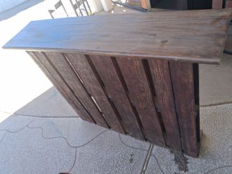 Rustic pallet shelf