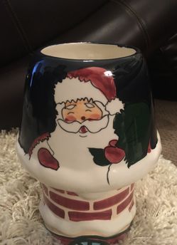 #ChristmasinJuly Santa 🎅 Candle Holder