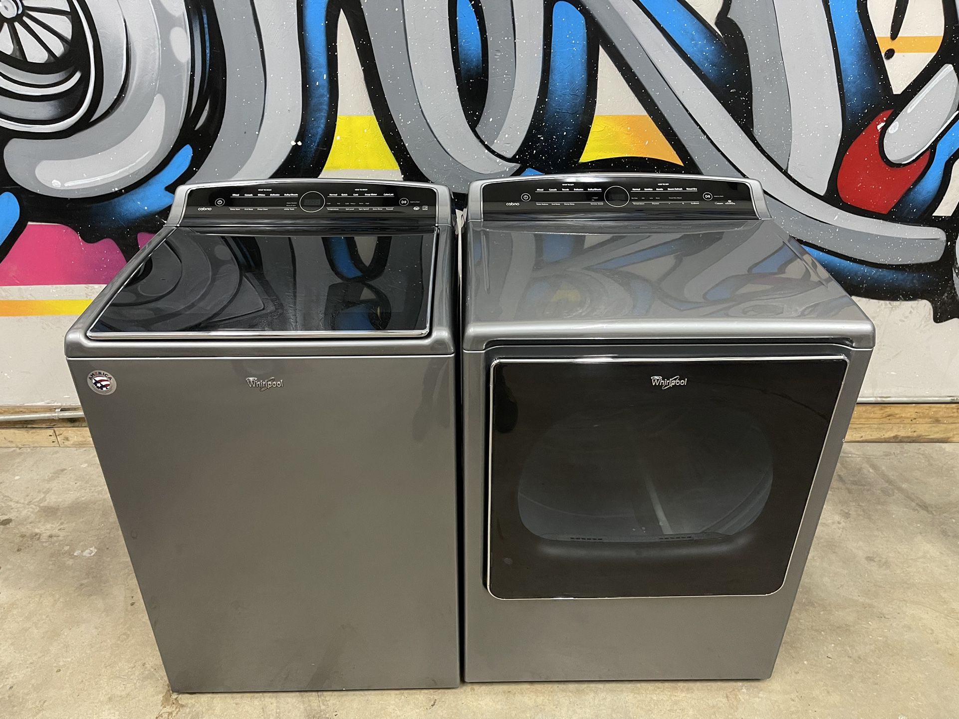 Gray Washer And Dryer Whirlpool 