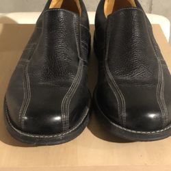 Sandro Moscoloni Berwyn Black Leather Venetian Loafers 
