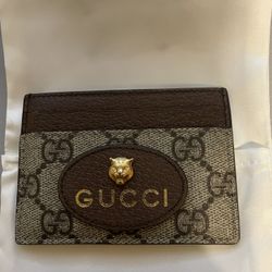 GG Supreme Feline Head Cardholder