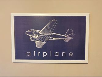 Airplane wall art