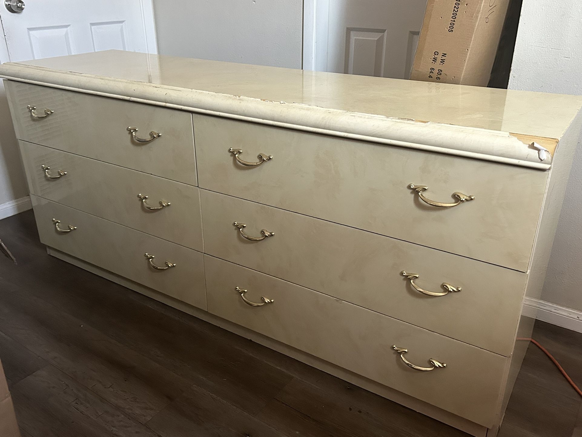 Vintage Italian 6 Drawer Dresser