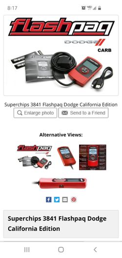 Superchips flashpaq 3841 dodge California edition