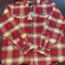 Orvis Heavyweight Flannel Red Plaid NEW Various Sizes 