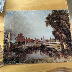 Dedham Mill By Constable 16x20 Litho