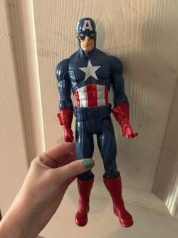 Kids captain america figure messed up hand