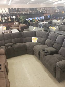 Dual Console Sectional