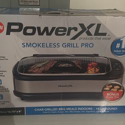 NEW! POWER XL SMOKELESS GRILL PRO