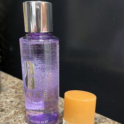 new Clinique Take the Day Off Makeup Remover 4.2oz and travel size clinique happy perfume 