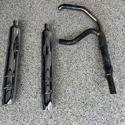 Harley Davidson Stock Headers And Exhaust 