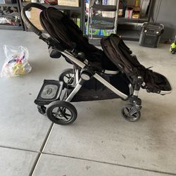 City Select Double Stroller With Skateboard