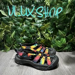 Keen Newport Retro Original Tie Dye Hiking Sandals Womens Size 7.5 Waterproof