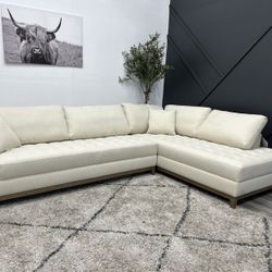 White Sectional Couch - Free Delivery