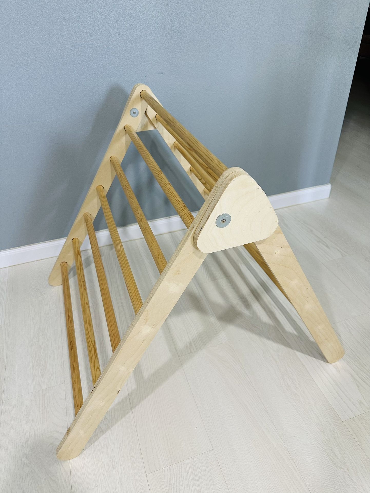 2-in-1 Pikler Triangle Set, Montessori Toddler Climbing Toys Indoor, Easy-Fold Pikler Climbing Set