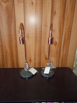 Pair of Rose Gold Table Lamps