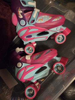 Disney Princess Helmet And Unicorn Roller Skates