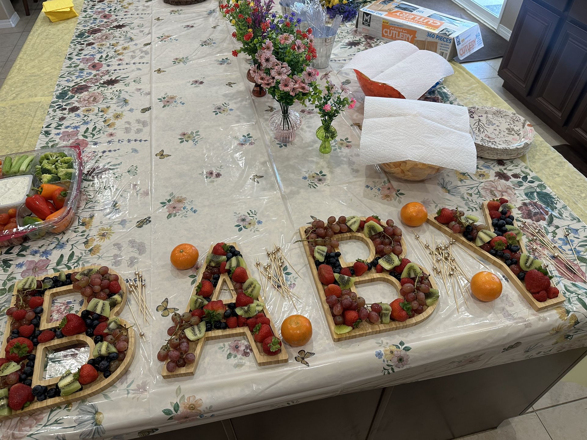 Baby Charcuterie Board Letters