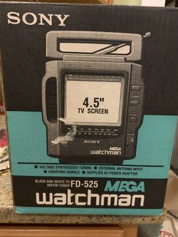 vintage sony watchman tv with am/fm tuner *like new*
