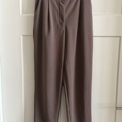 Womens taupe colored trousers