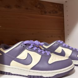 Off White And Purple Nike Sneakers 