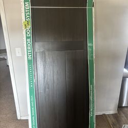 Poplar mocha solid wood doors